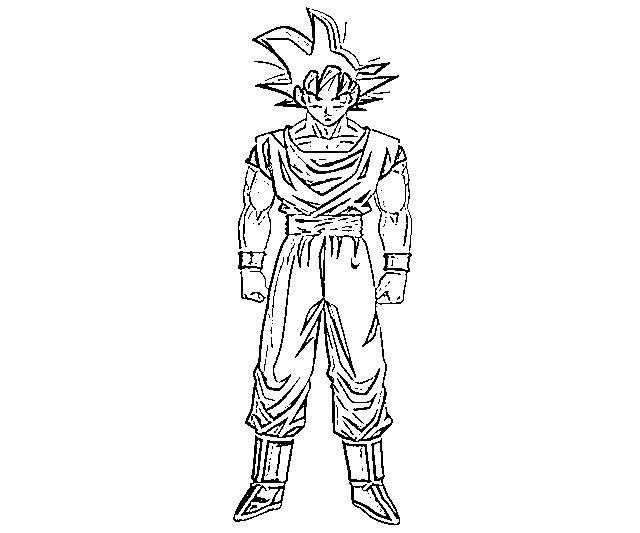 imagenes para colorear de goku