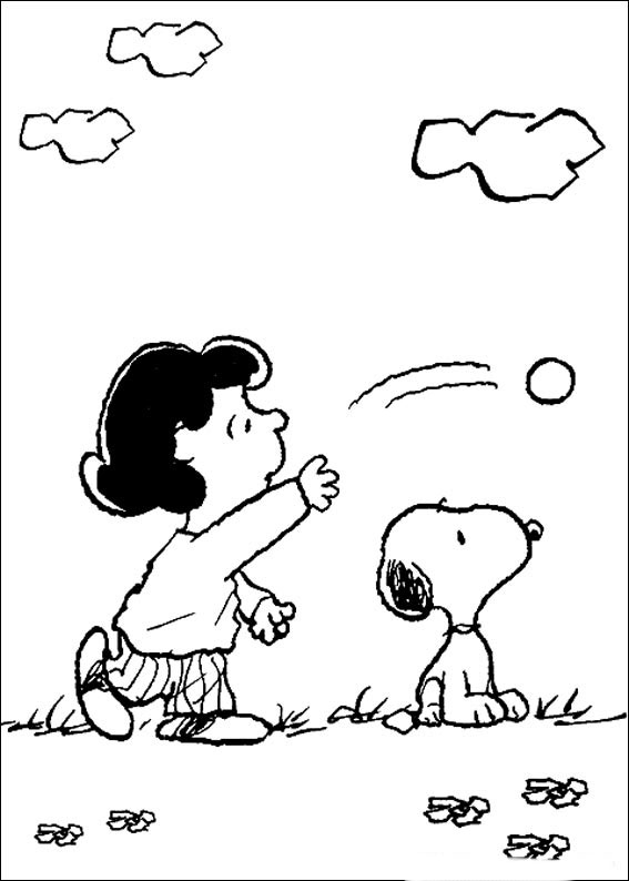 imagenes para pintar snoopy gratis