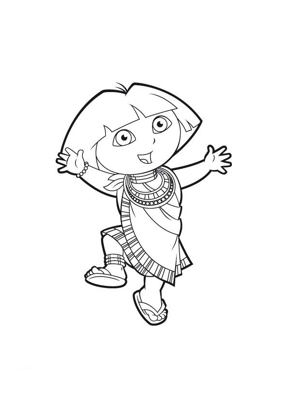 juegos de dora para colorear