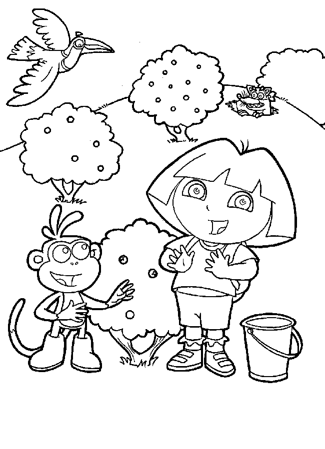 juegos para colorear de dora