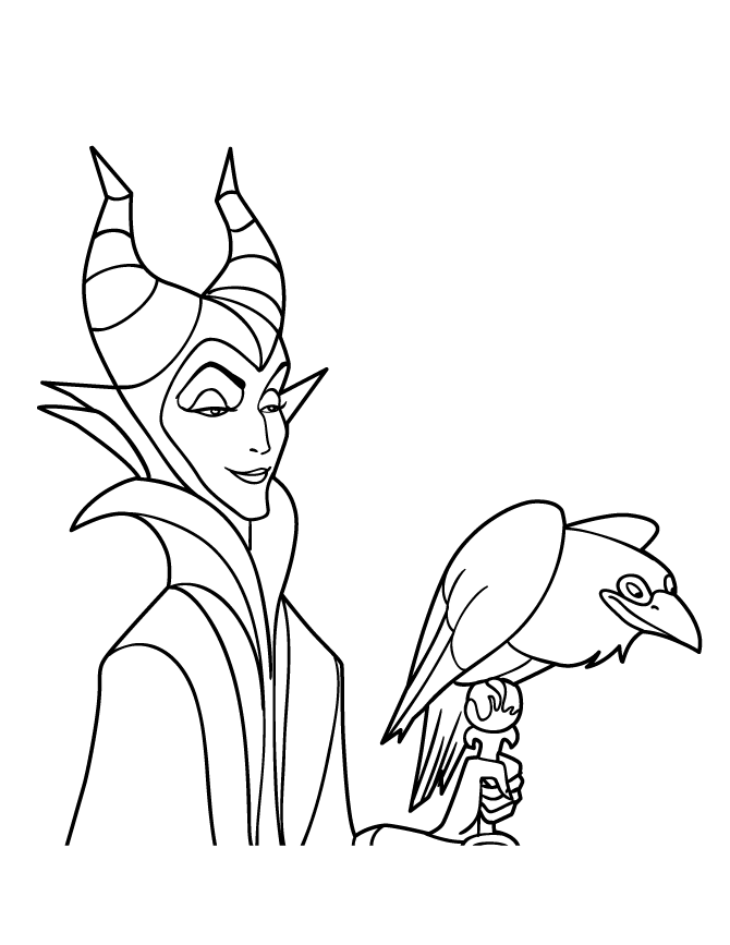 malefica dibujos disney para imprimir