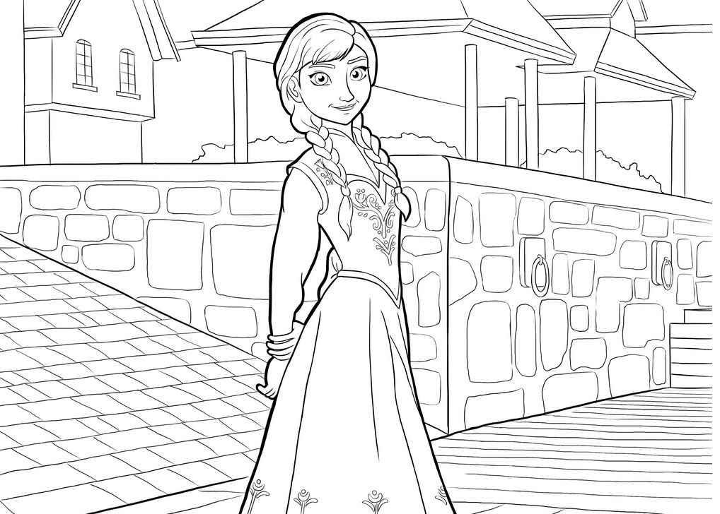 princesas frozen para colorear