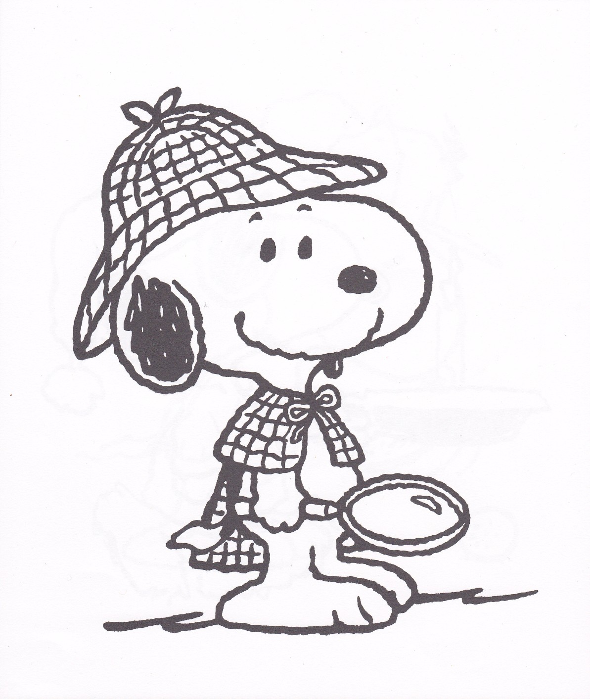 snoopy colorear