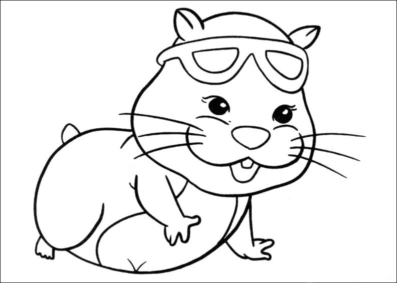 zhu zhu pets hamster para colorear