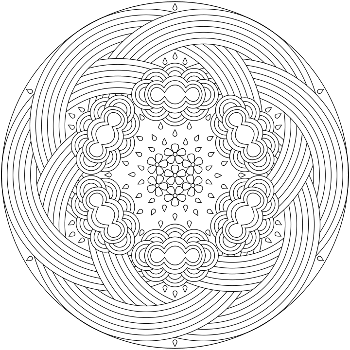 Mandalas para colorear dificiles