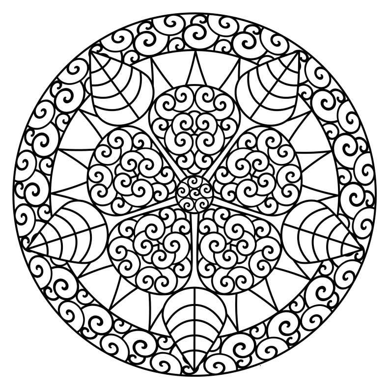 dibujos de mandalas dificiles para imprimir