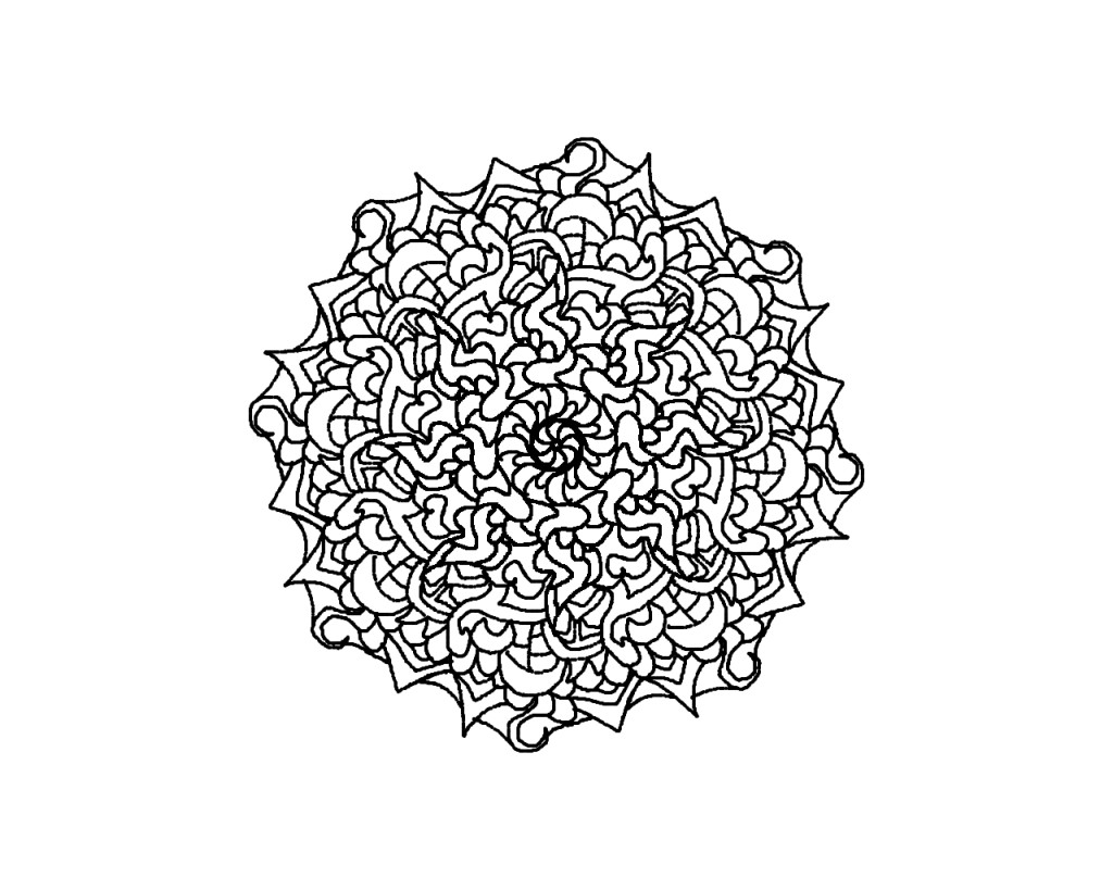 dibujos de mandalas dificiles para pintar