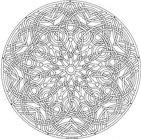 dibujos para colorear mandalas dificiles