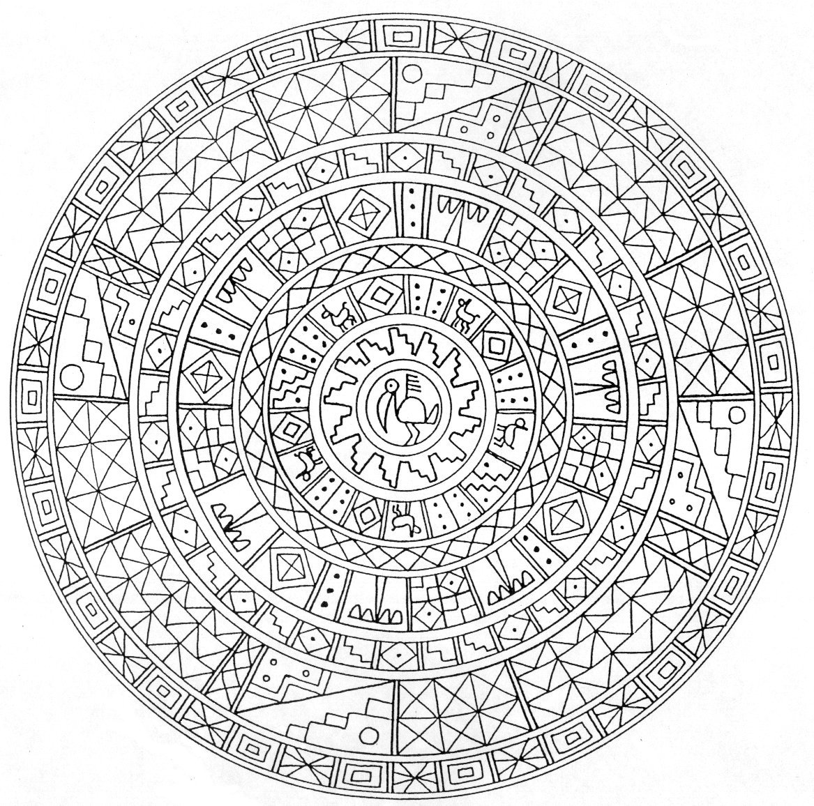 dibujos para imprimir mandalas dificiles