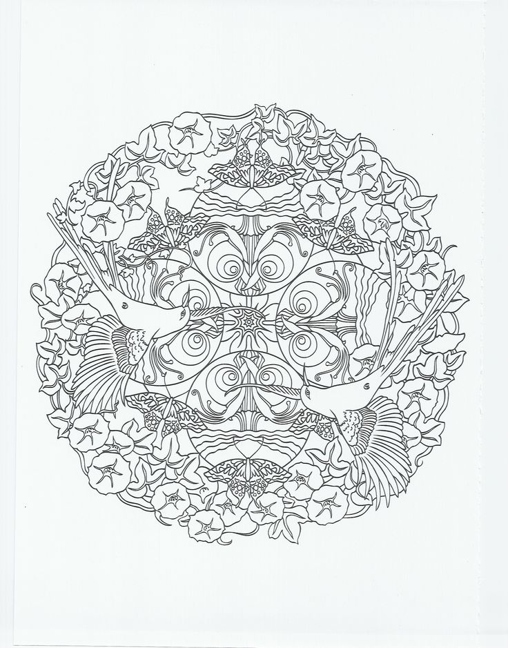 mandala de animales para colorear