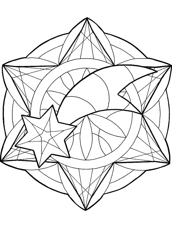 mandala de navidad para imprimir