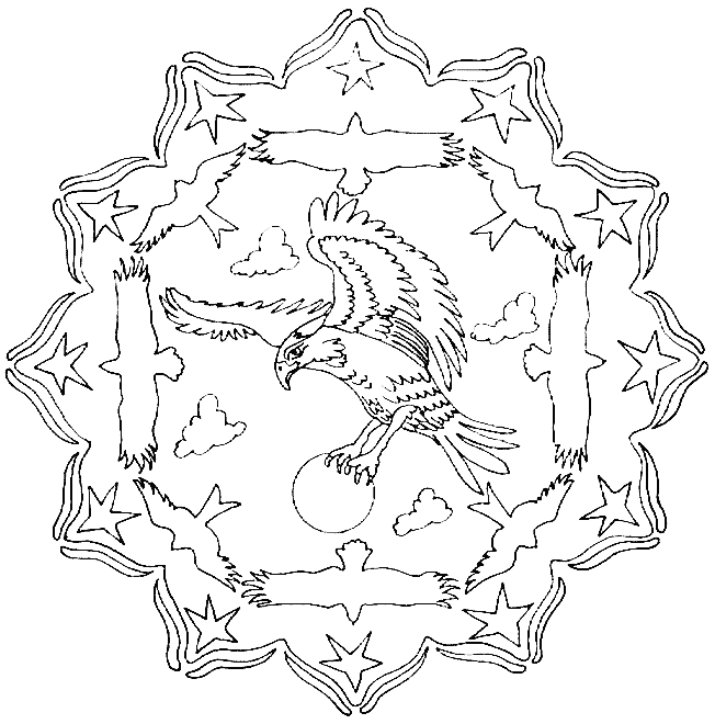 mandala para infantil para colorear