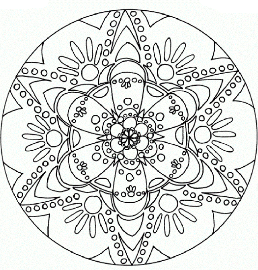 mandalas con flores para imprimir