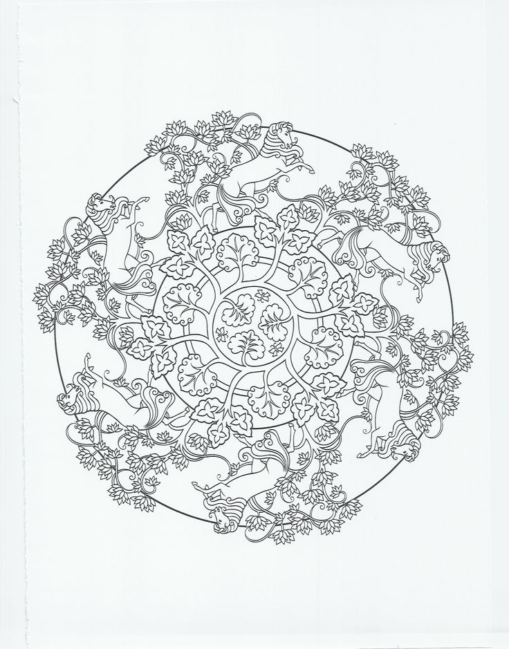 mandalas de animales para imprimir