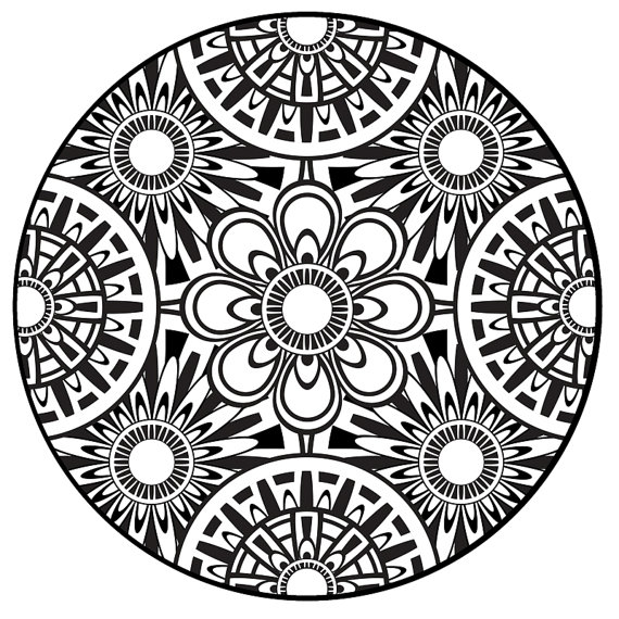 mandalas de flor para colorear