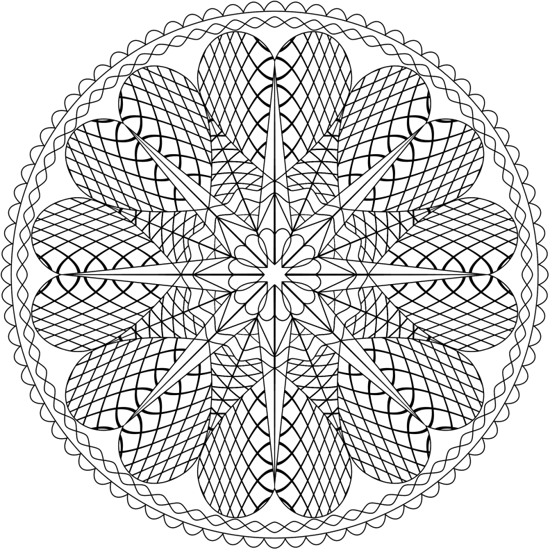 mandalas de flores para colorear