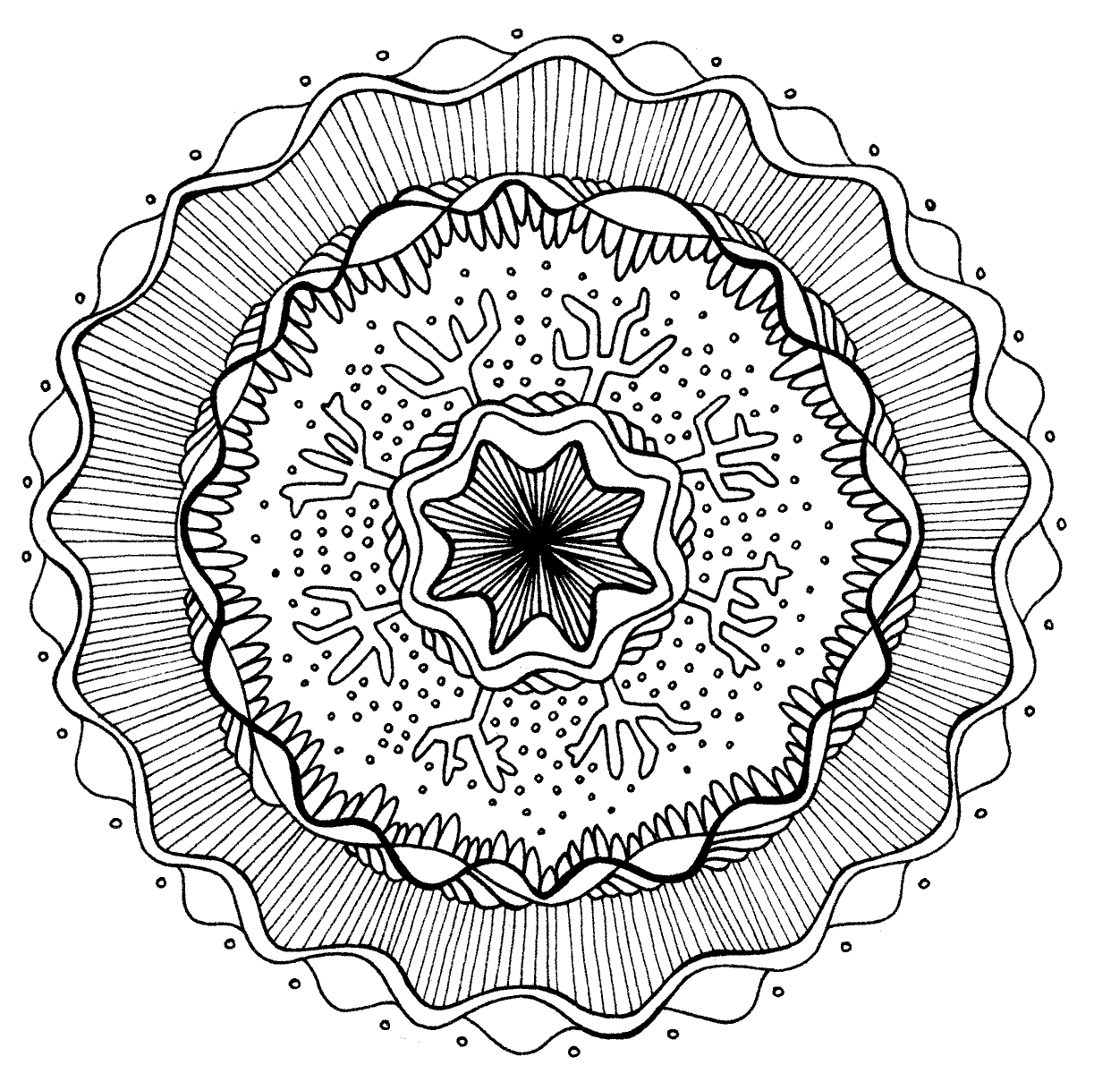 mandalas dificiles dibujos para colorear e imprimir