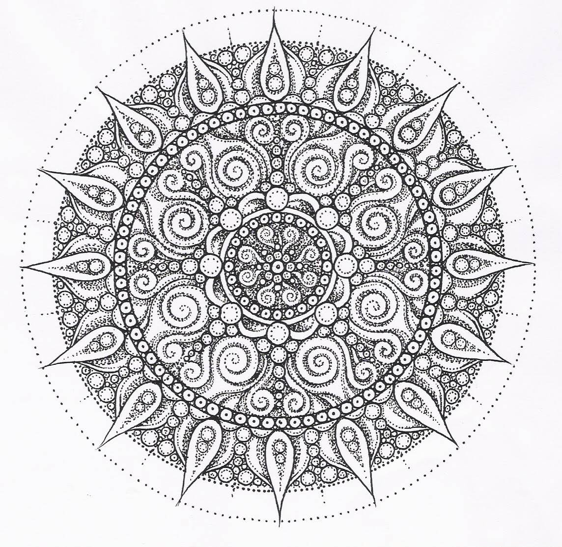 mandalas dificiles imagenes para imprimir