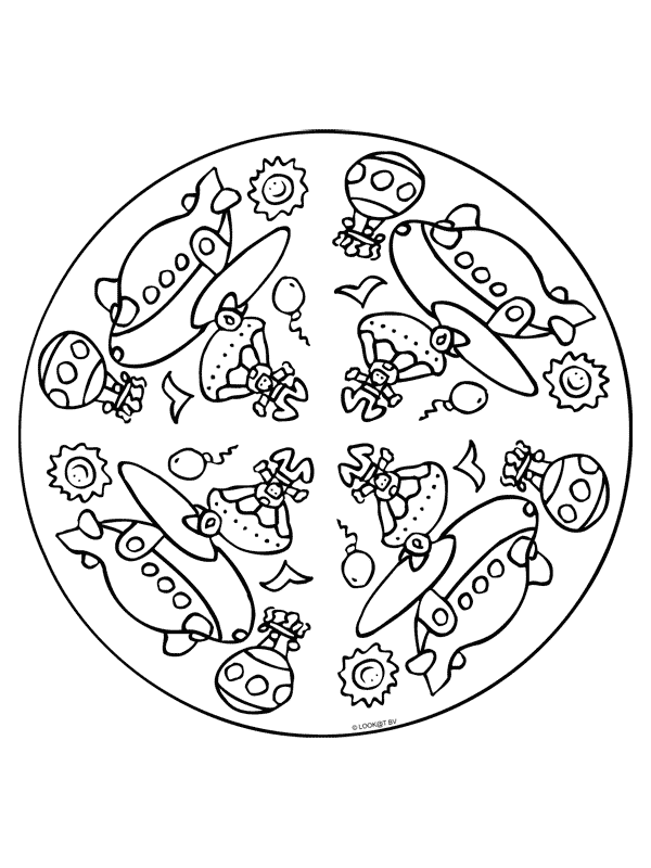 mandalas infantiles para pintar e imprimir