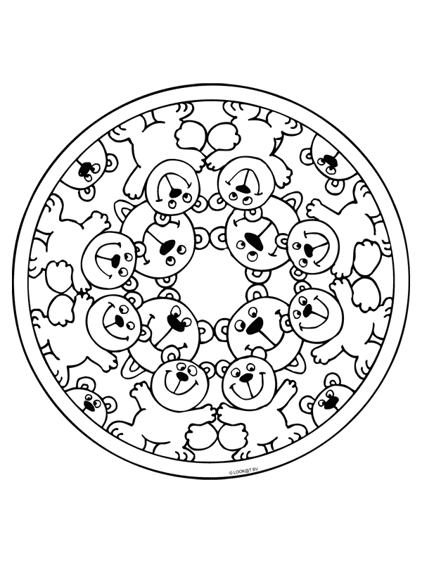 mandalas infantiles para pintar