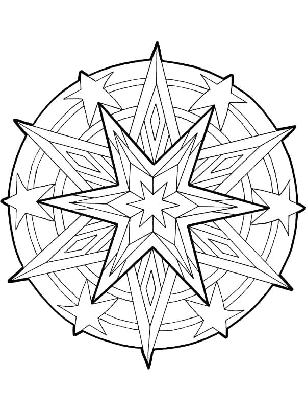 mandalas navidenas para colorear