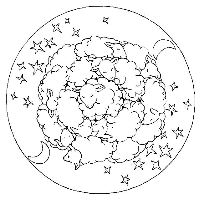 mandalas para colorear ninos