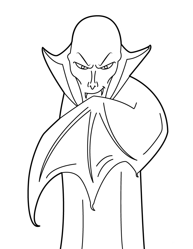 dibujos para imprimir vampiros