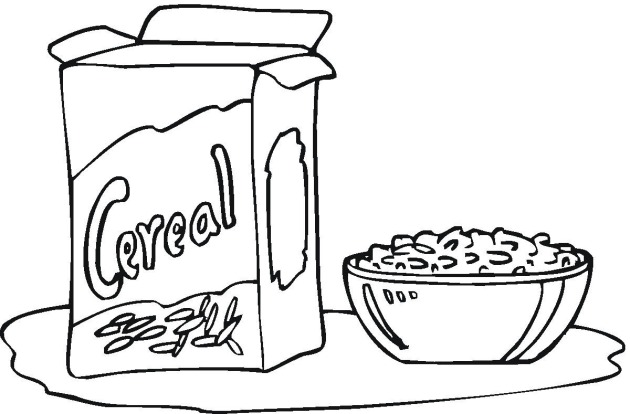 Dibujos de cereales para colorear