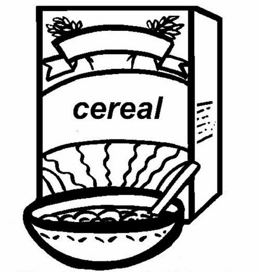 dibujos de cereales para colorear