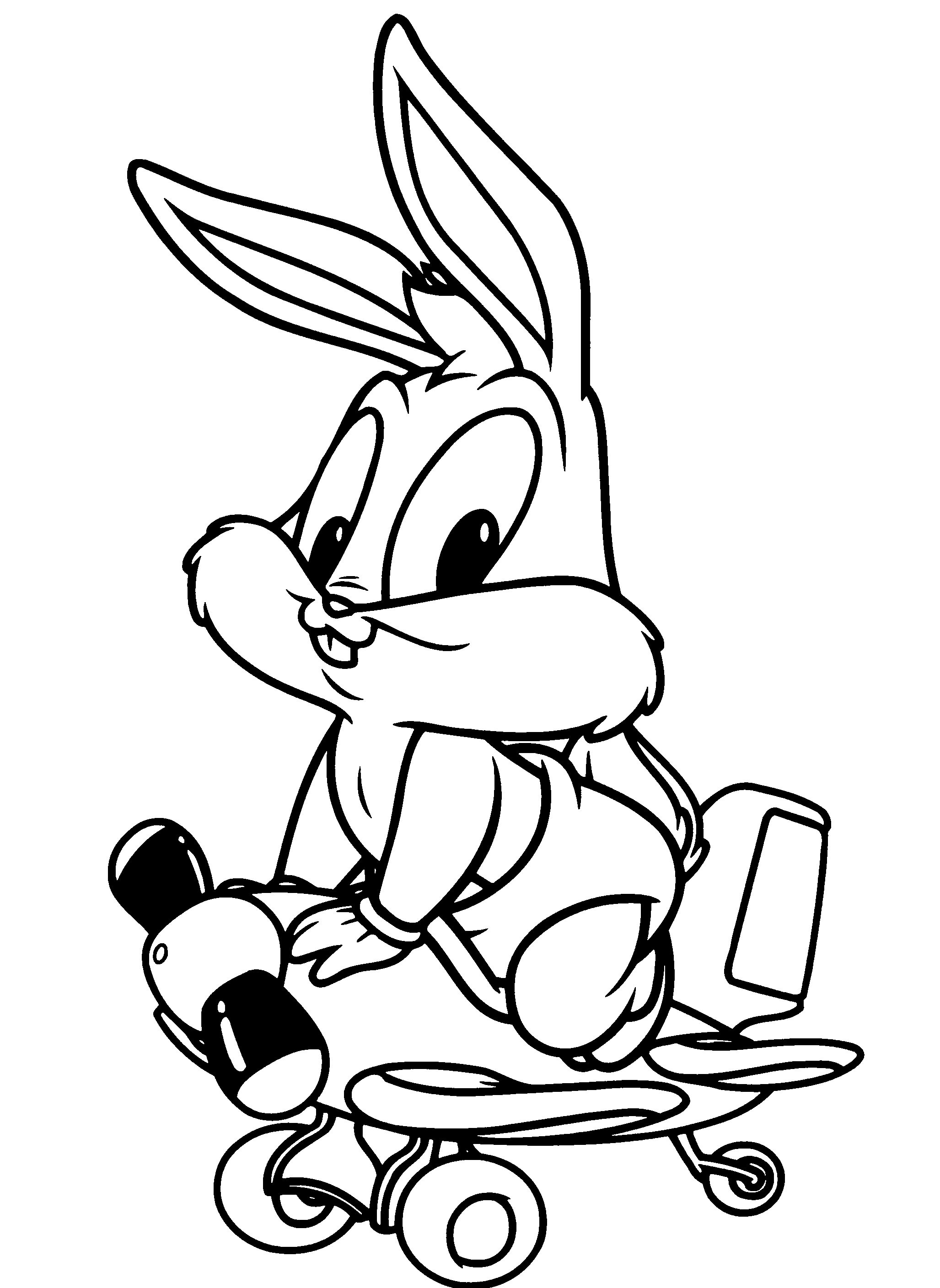 dibujos para colorear de bugs bunny bebe