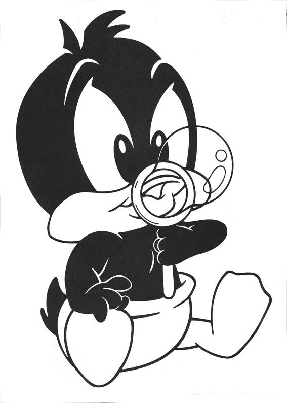 dibujos para colorear de looney tunes bebes