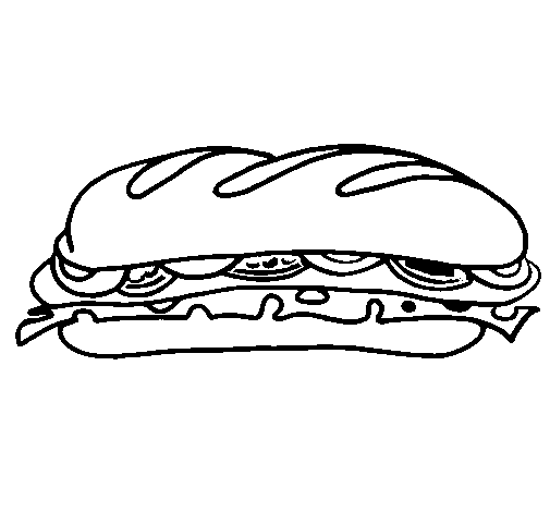 imagenes de bocadillos para colorear