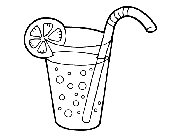 imagenes de refresco para colorear