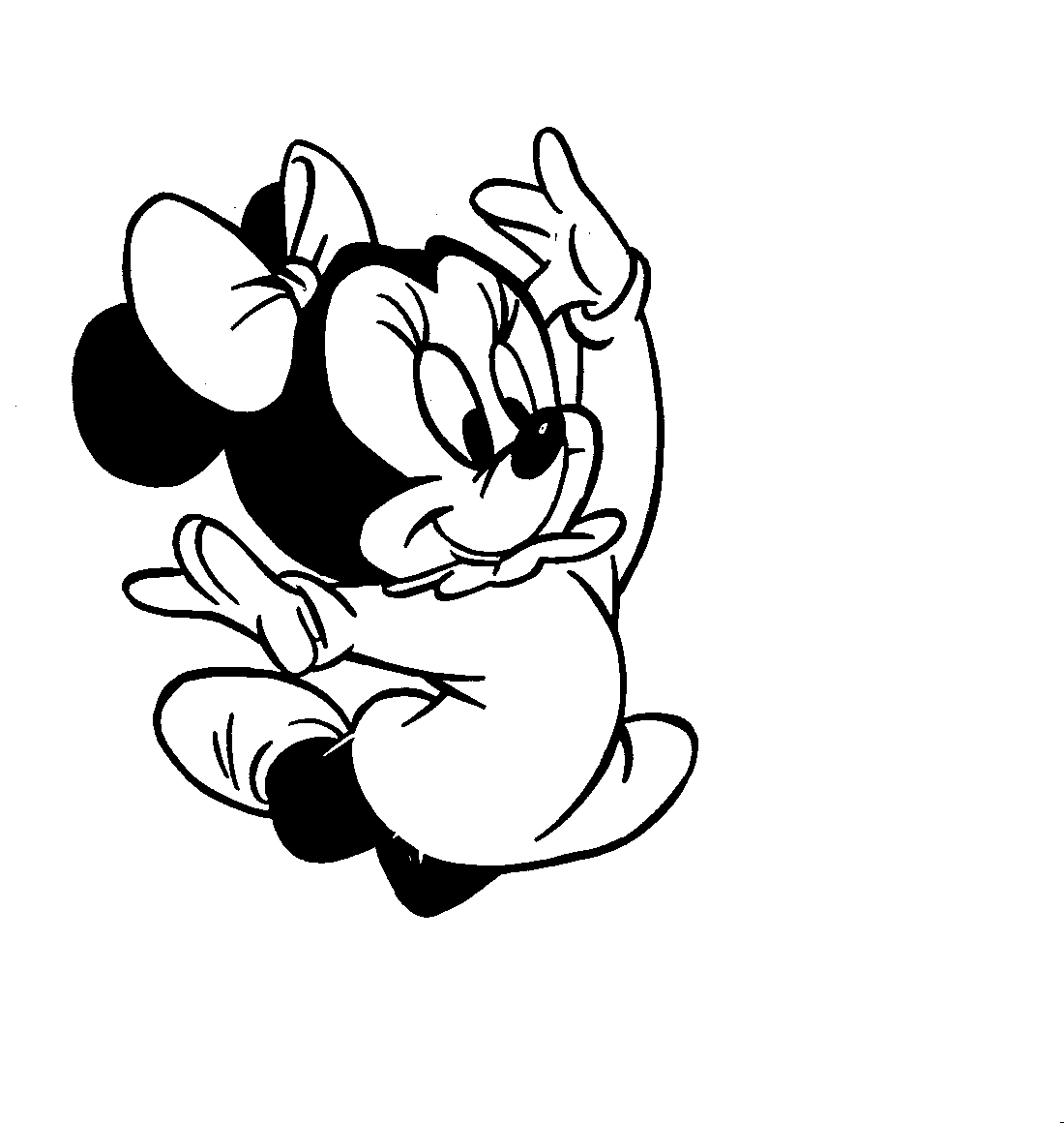 minnie mouse bebe para colorear juegos