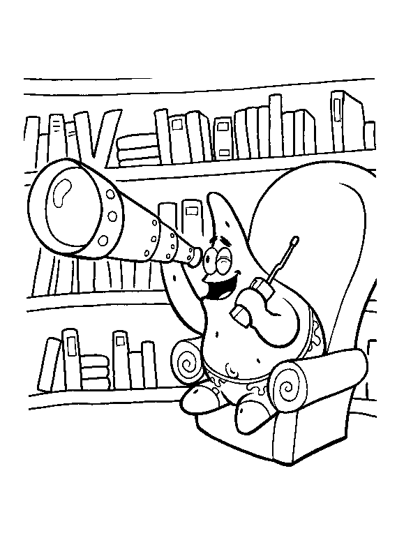 dibujos de biblioteca para colorear