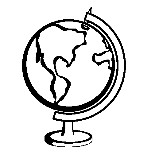 dibujos de la bola del mundo para colorear