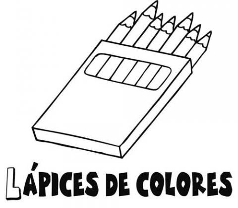 estuche de lapices de colores para colorear