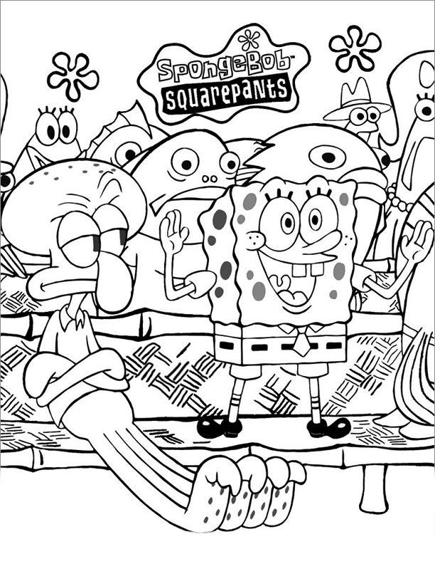 bob esponja dibujos para imprimir