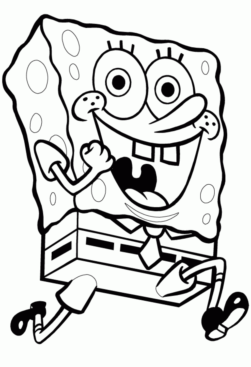 bob esponja dibujos para pintar e imprimir