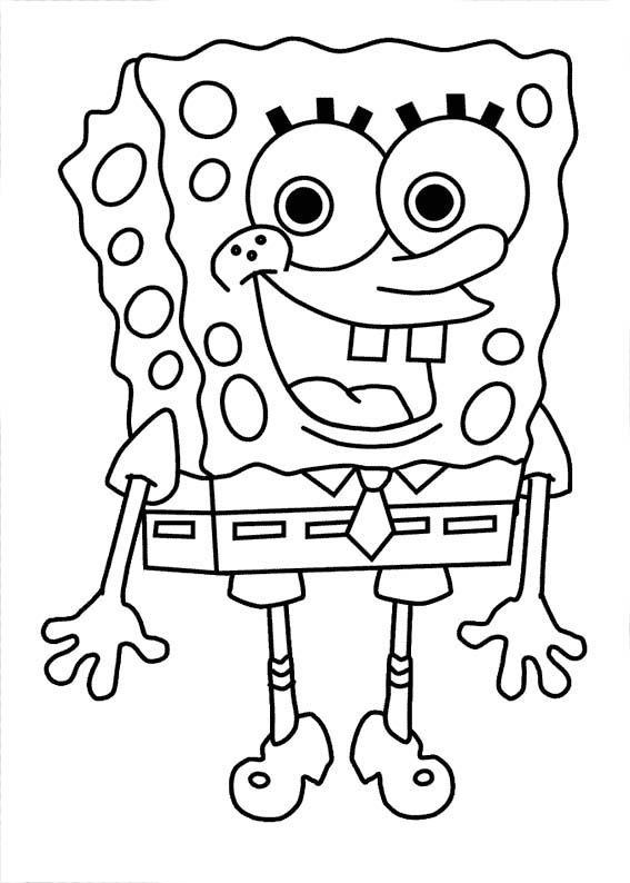 bob esponja para pintar