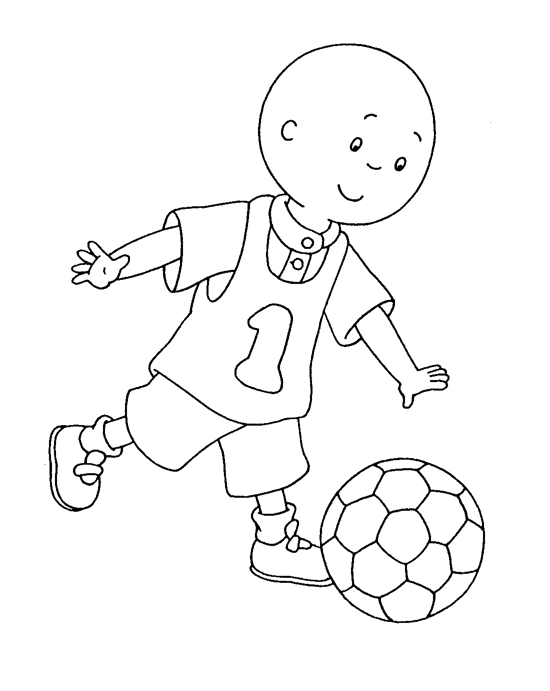 caillou para colorear e imprimir