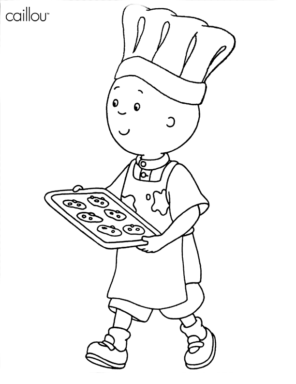 caillou para imprimir