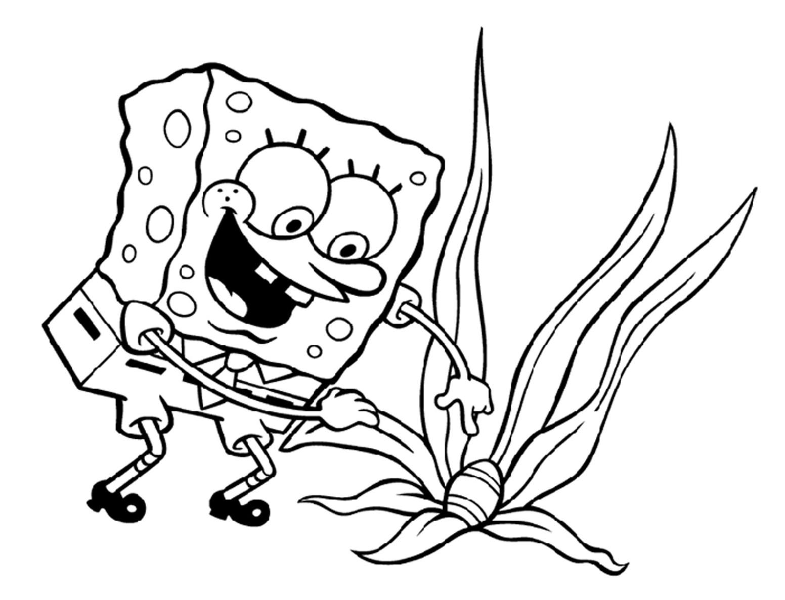 colorear bob esponja online