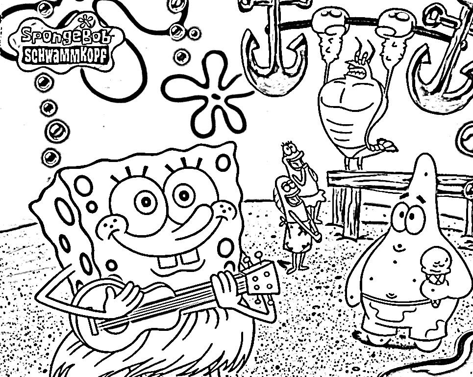 colorear online bob esponja