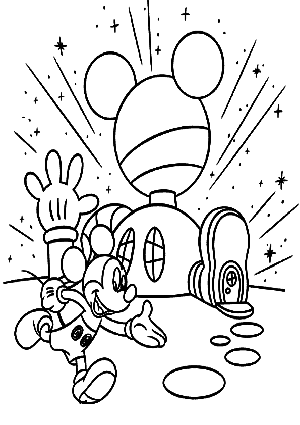 Mickey Mouse Para Colorear Pintar E Imprimir Mickey mouse est une petite souris noire de bande dessinée inventée par walt disney. mickey mouse para colorear pintar e