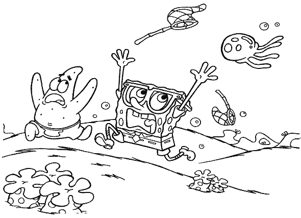 dibujo bob esponja para imprimir