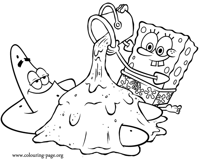 dibujo de bob esponja para imprimir