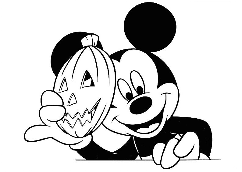 dibujo para colorear de mickey mouse