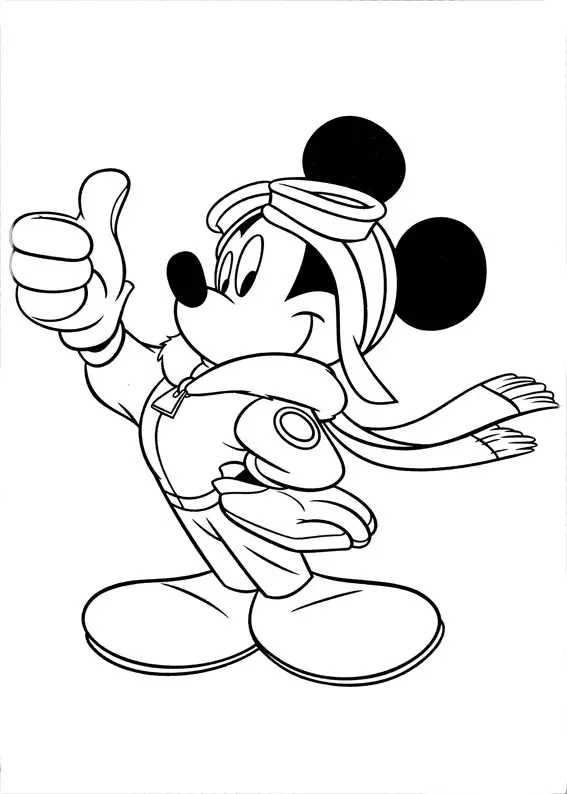 dibujo para colorear mickey mouse
