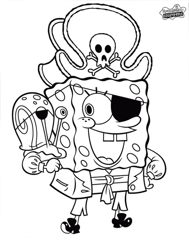 dibujos bob esponja colorear